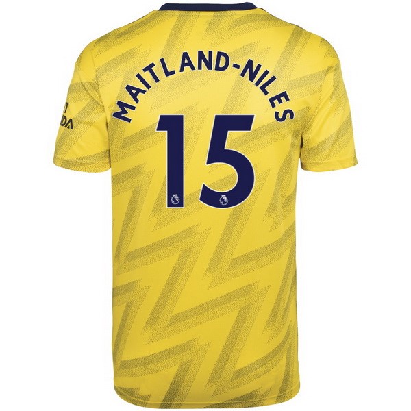 Camiseta Arsenal NO.15 Maitland Niles Segunda equipación 2019-2020 Amarillo